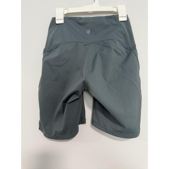Lululemon Womens Wunder Train Contour Fit Shorts Size 4 Grey-Green‎ High-Rise - Picture 5 of 6